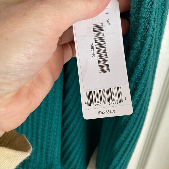 Honeydew Intimates Womens Lounge PJ Top Waffle Knit Dolman Sleeve Green Medium - Picture 6 of 7